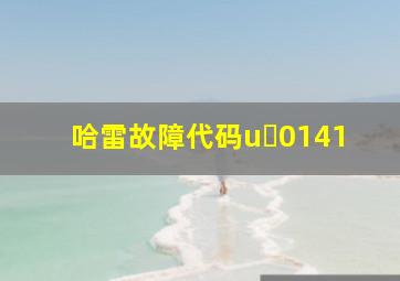 哈雷故障代码u 0141